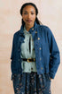 Lily & Me Stencil Vest Cable Knit Sea Blue