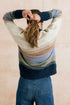 Lily & Me Artist Jumper Colour Block Knit Oatmeal