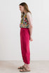 Lily & Me Sail Linen Blend Cropped Trousers Boysenberry