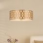 Locryn 4 Light Pendant Brushed Bronze and Taupe