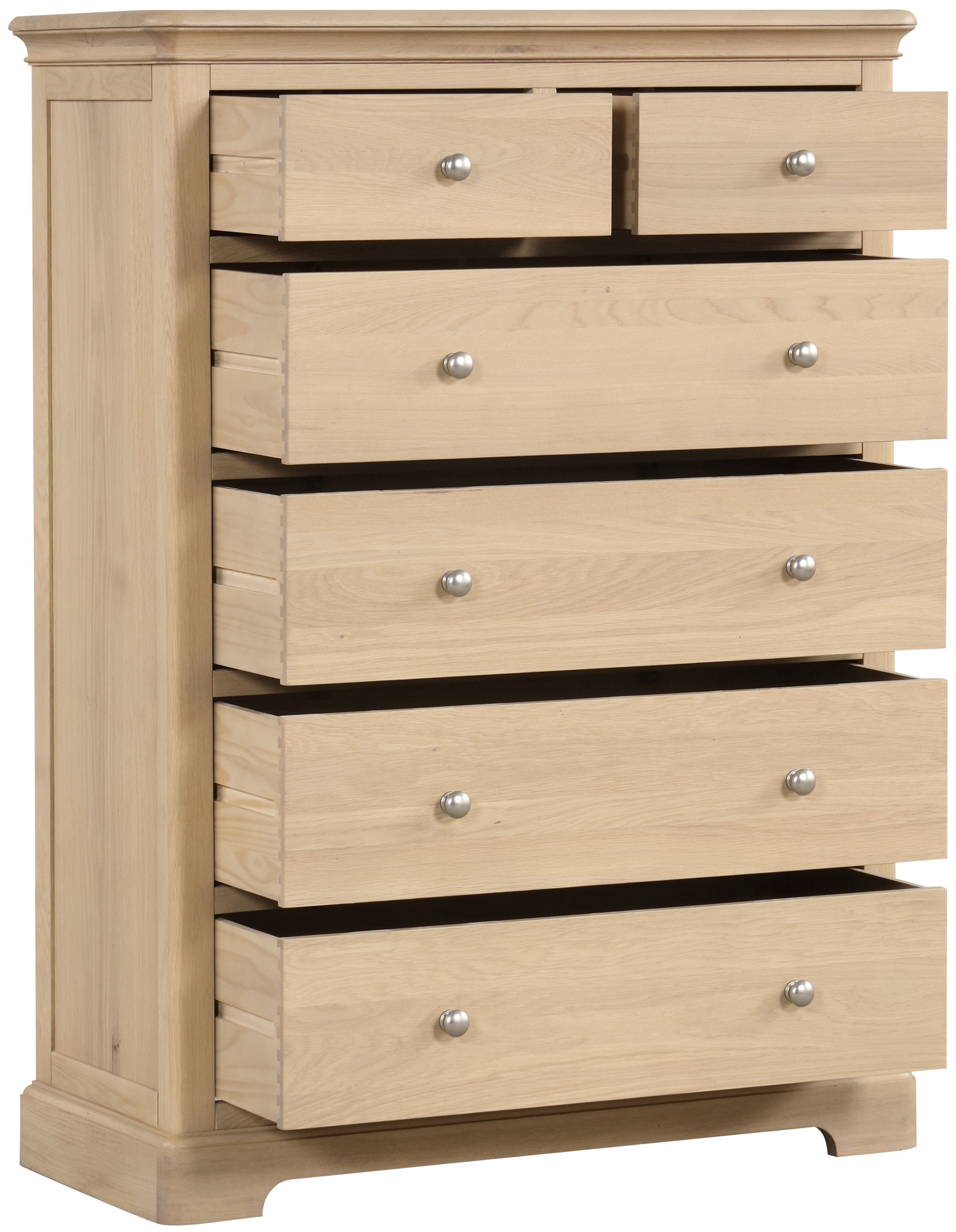 Lytham Oak 2 Over 4 Chest Of Drawers