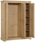 Lytham Oak Triple Wardrobe With Shelves