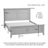 Lytham Grey Mist Kingsize  High Foot End Bed