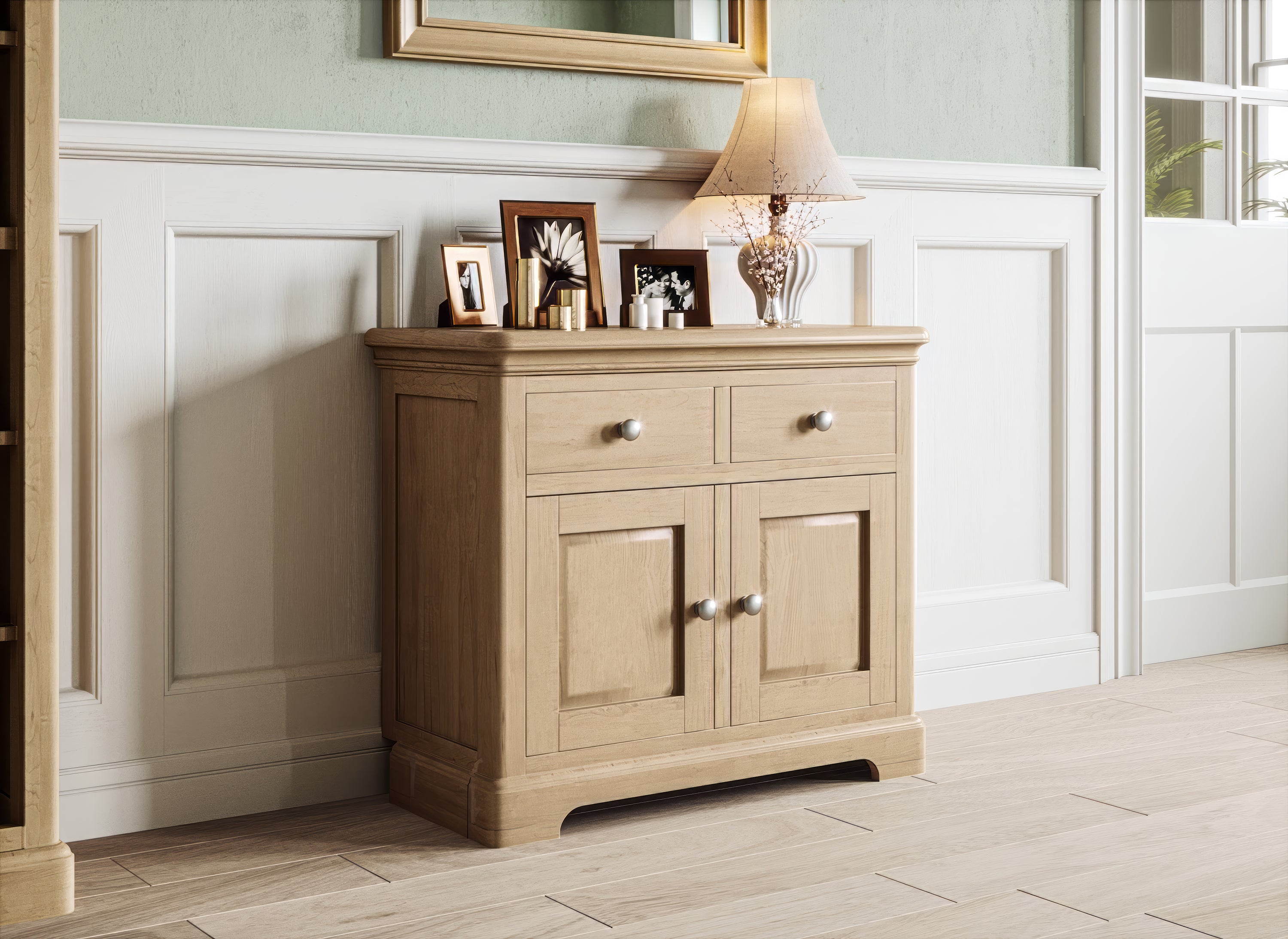 Lytham Oak 2 Door 2 Drawer Sideboard