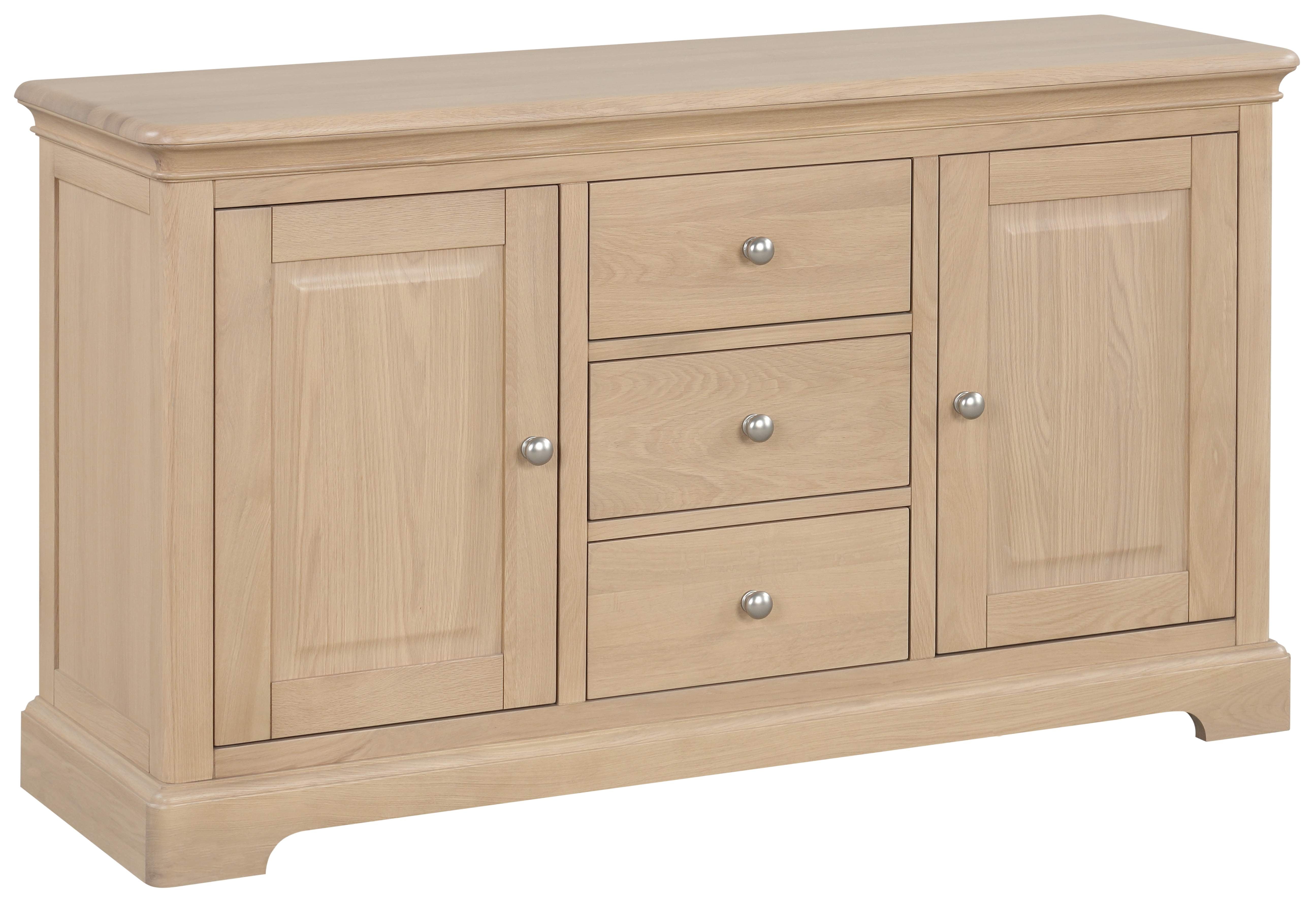 Lytham Oak 2 Door 3 Drawer Sidebaord