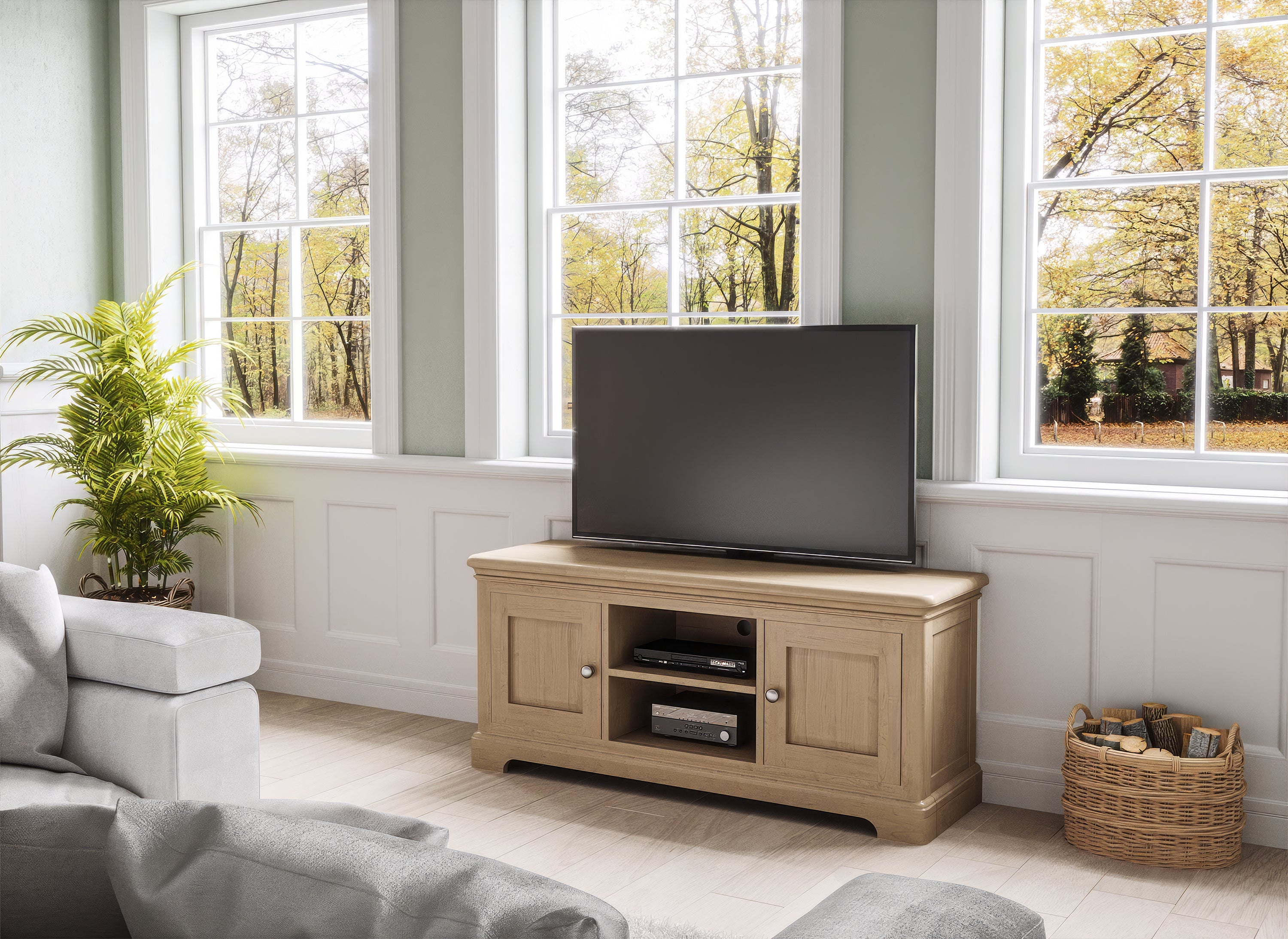 Lytham Oak 2 Door 3 Drawer Sidebaord