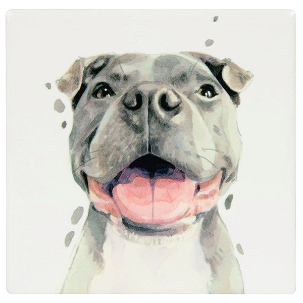 Licks & Kisses Staffie Coaster