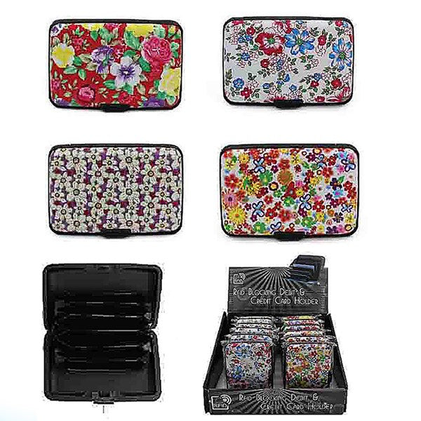 Floral Credit Card Holder Assorted Colours