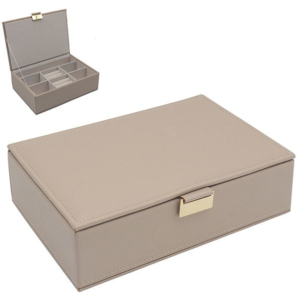Luxe Jewel Box Rectangle Lidded Beige