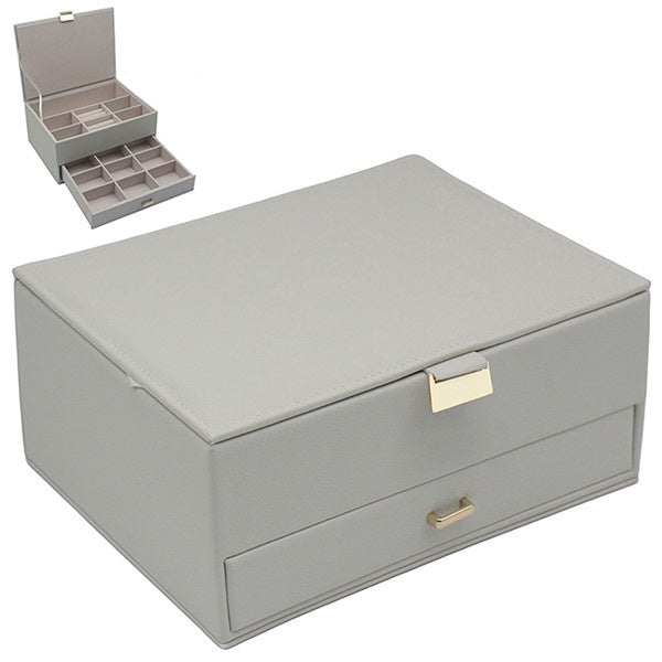 Luxe Jewel Box With Drawer White