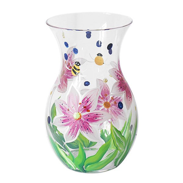 Flower Vase Pink Lilies