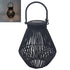 Solar LED Lantern Black Small