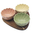 Elements Pastel 3 Flute Dishes on Tray