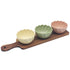 Elements Pastel 3 Flute Dishes on Long Tray