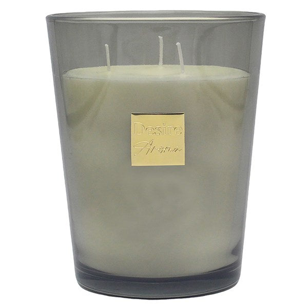 Gold Badge Candle Jar Green Large