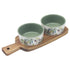 Olive Grove Snack Dishes on Tray Set of 2