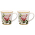 Redoute Rose Mug Set of 2