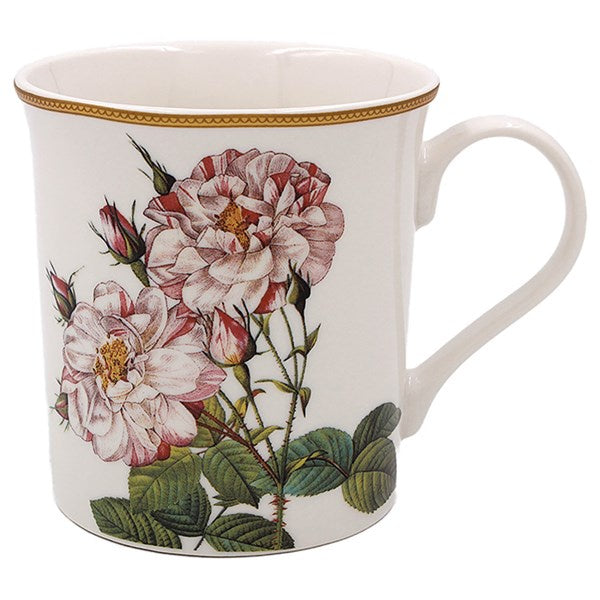 Traditional Rose Mug White