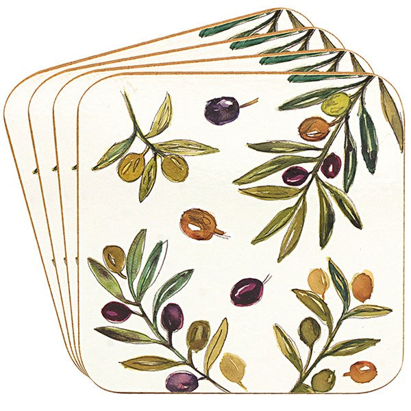 Olive Grove Set of 4 Coasters