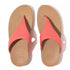 FitFlop Lulu Leather Toe-Post Sandals Rosy Coral