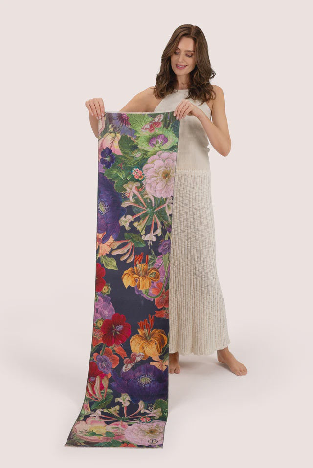 Powder Autumn Posy in Midnight Lux Print Scarf