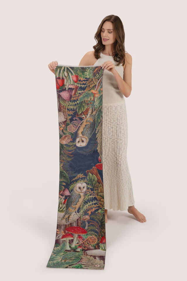 Powder Wild Woodland Owl Lux Print Scarf