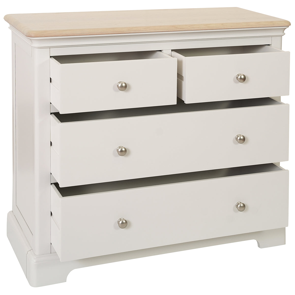 Lytham Grey Mist 2 Over 2 Chest Of Drawers
