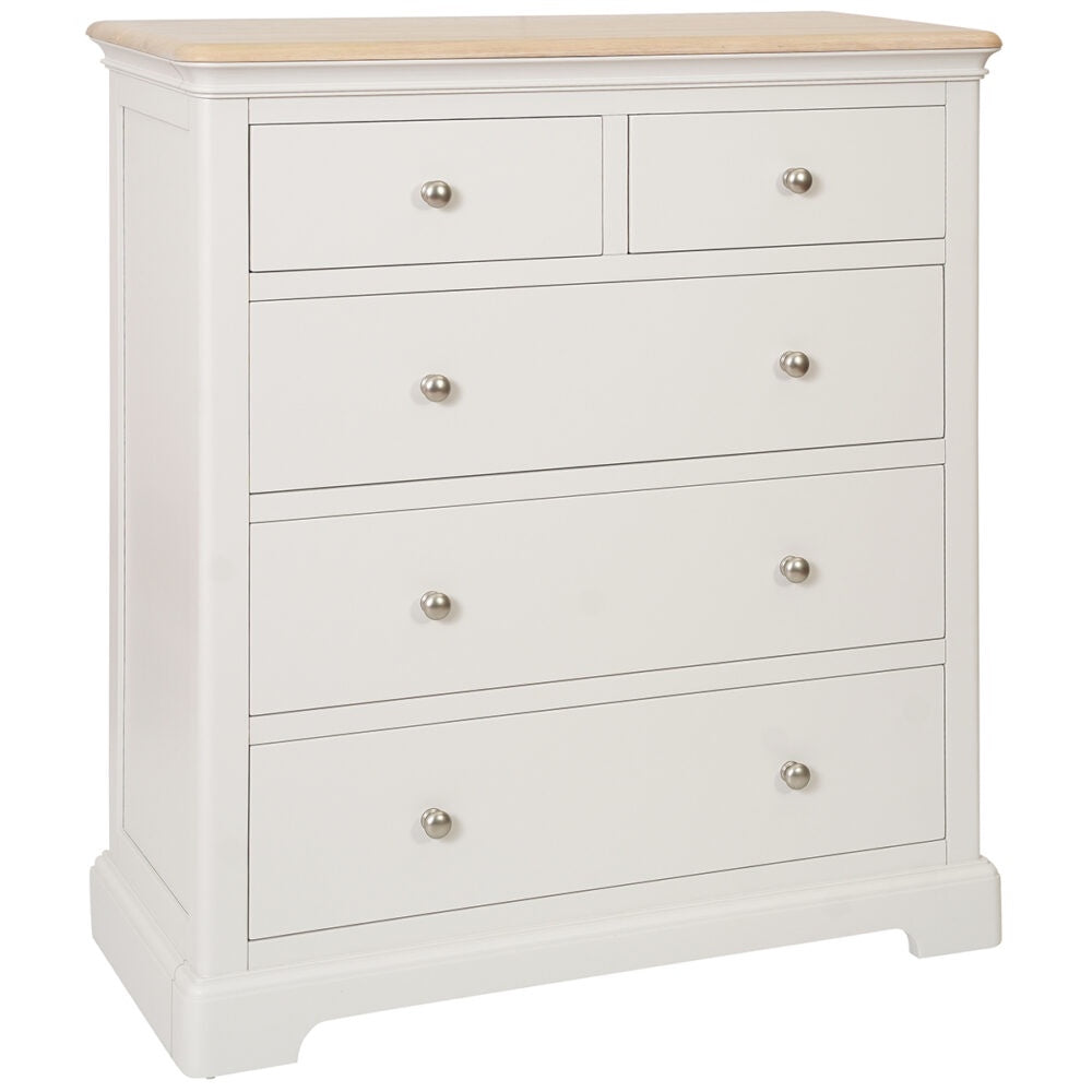 Lytham Grey Mist 2 Over 3 Chest Of Drawers