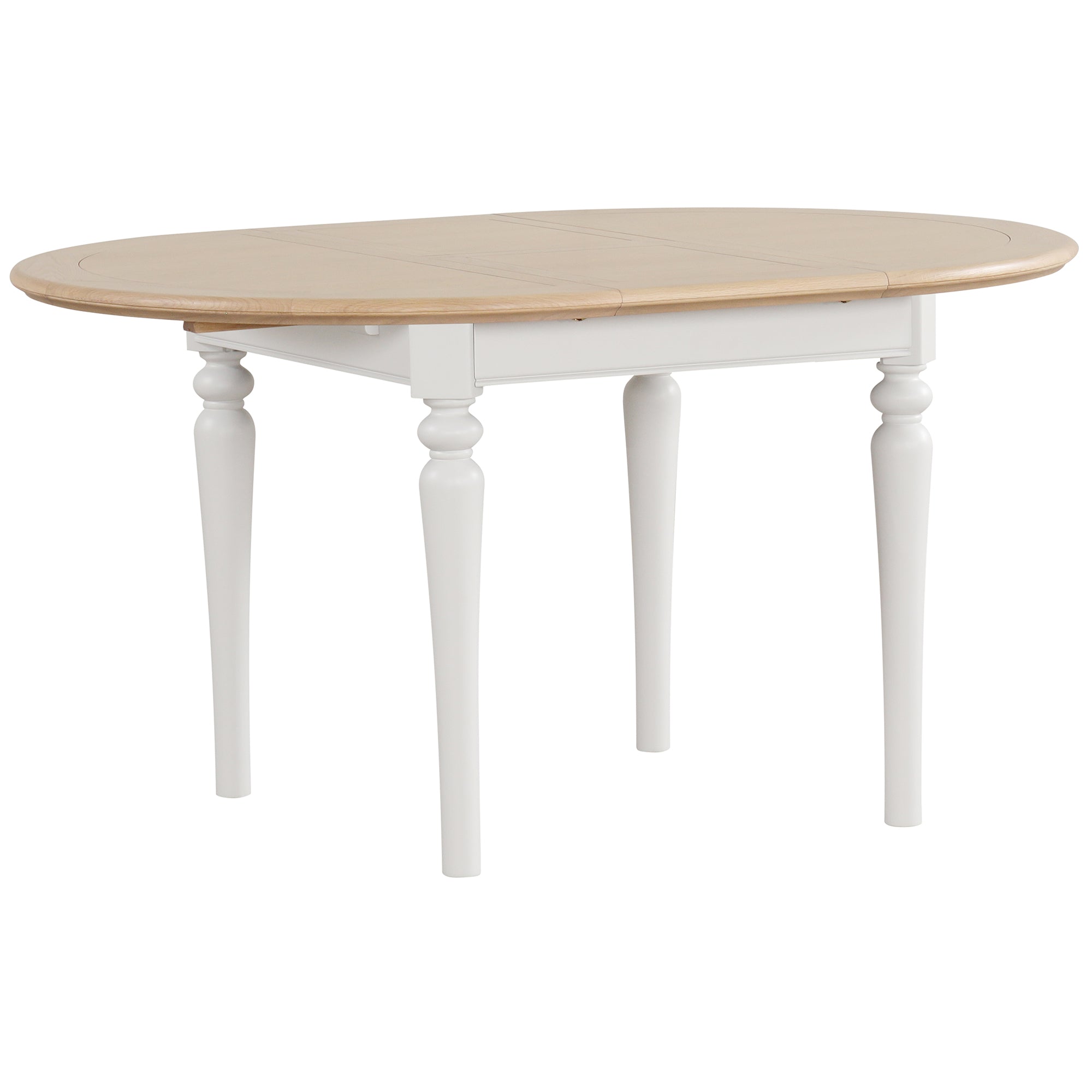Lytham Round Extending Dining Table Grey Mist