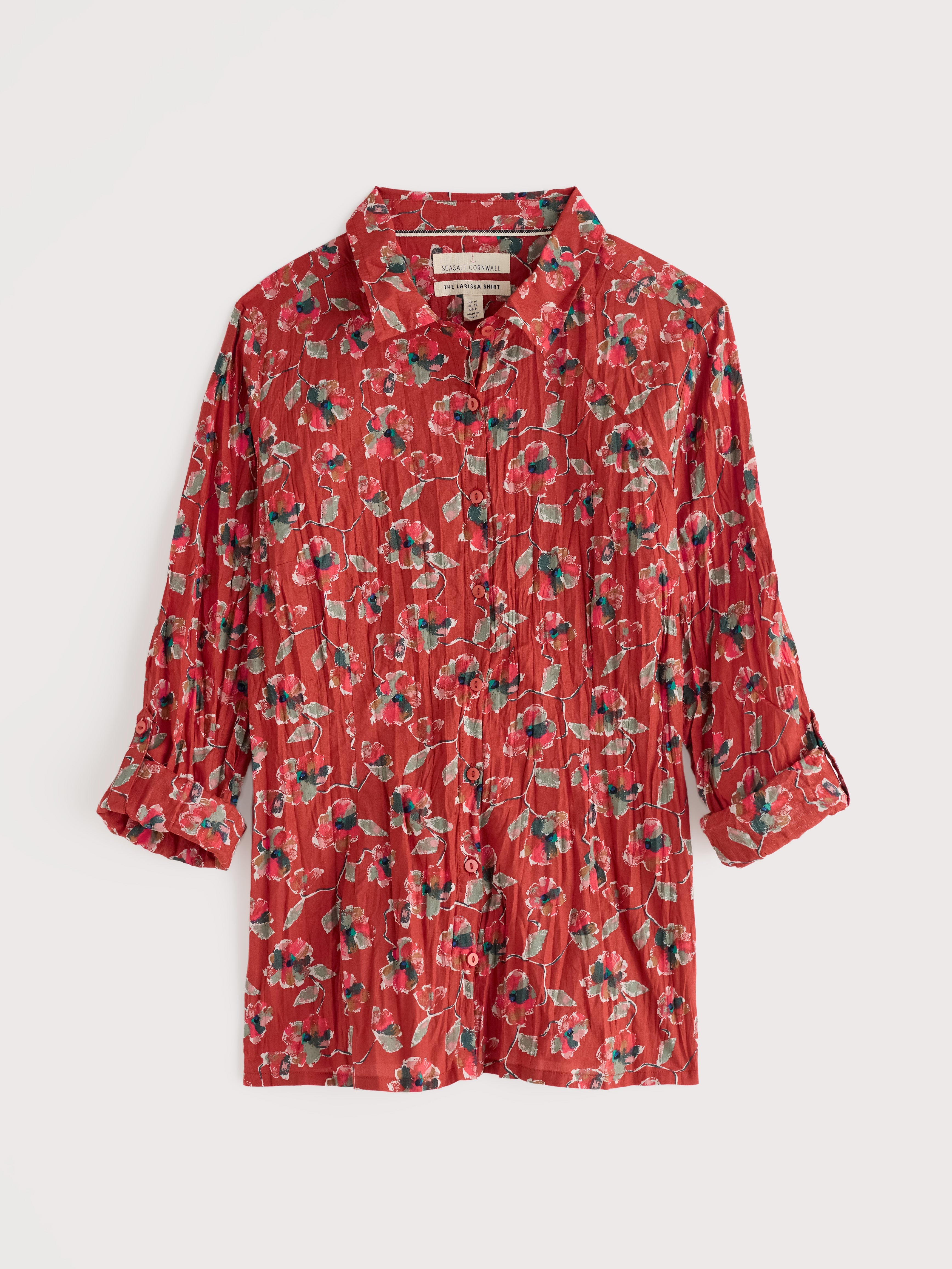 Seasalt Larissa Shirt Artist Camellia Red Sail