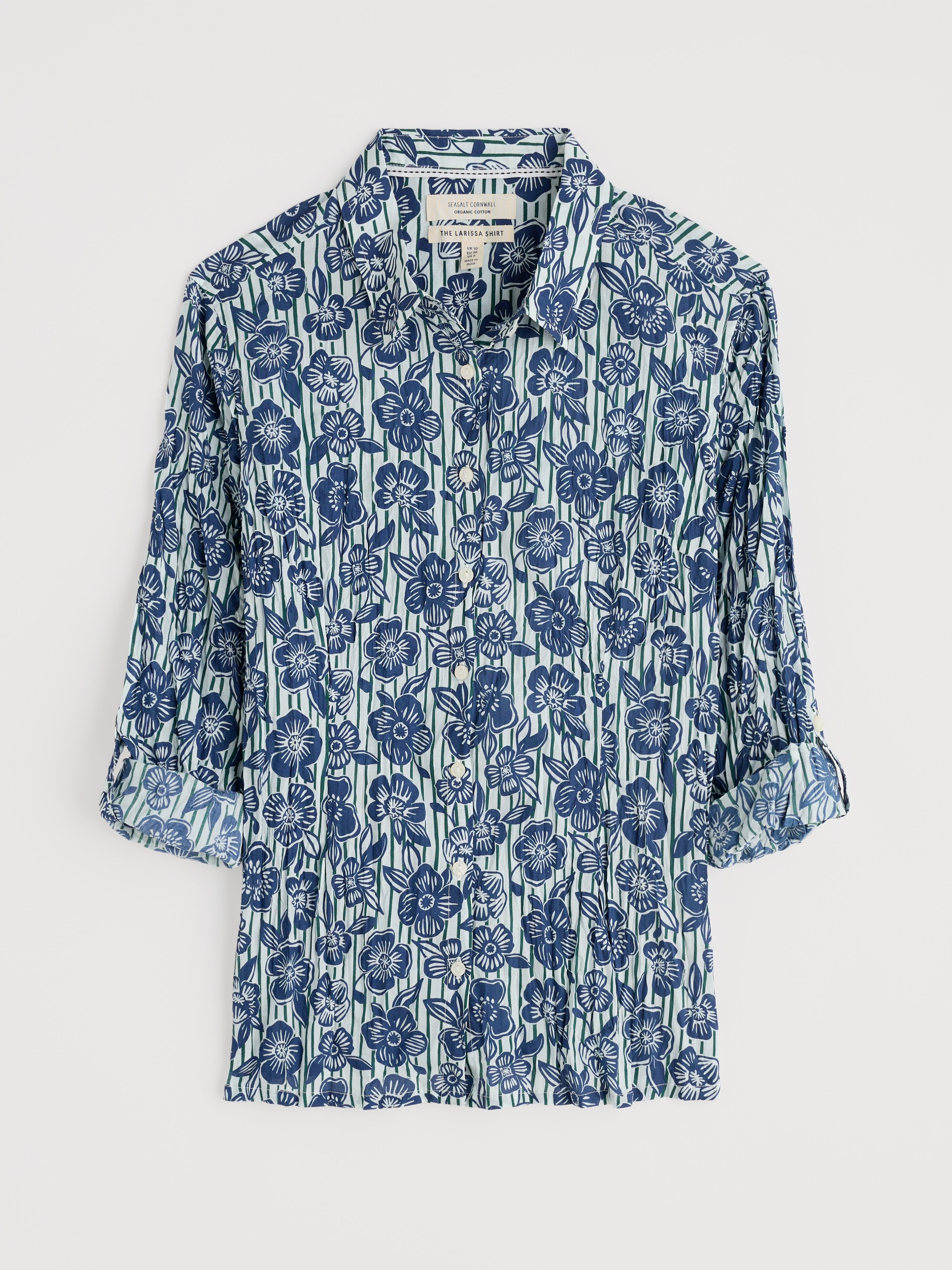 Seasalt Larissa Shirt Floral Imprint Chalk