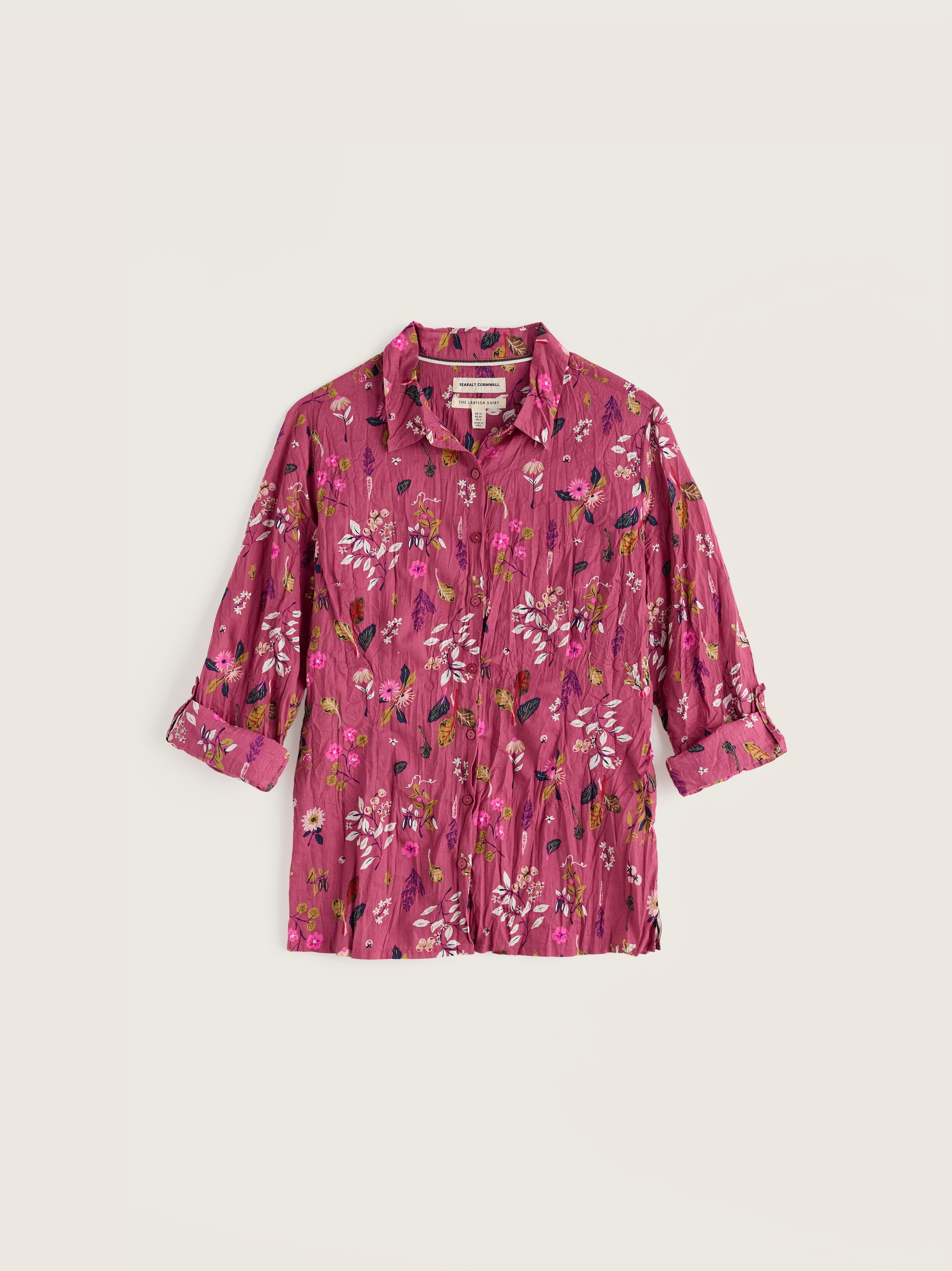 Seasalt Larissa Shirt Flora Study Rosa