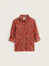Seasalt Larissa Shirt Tomato Blooms Cinnamon