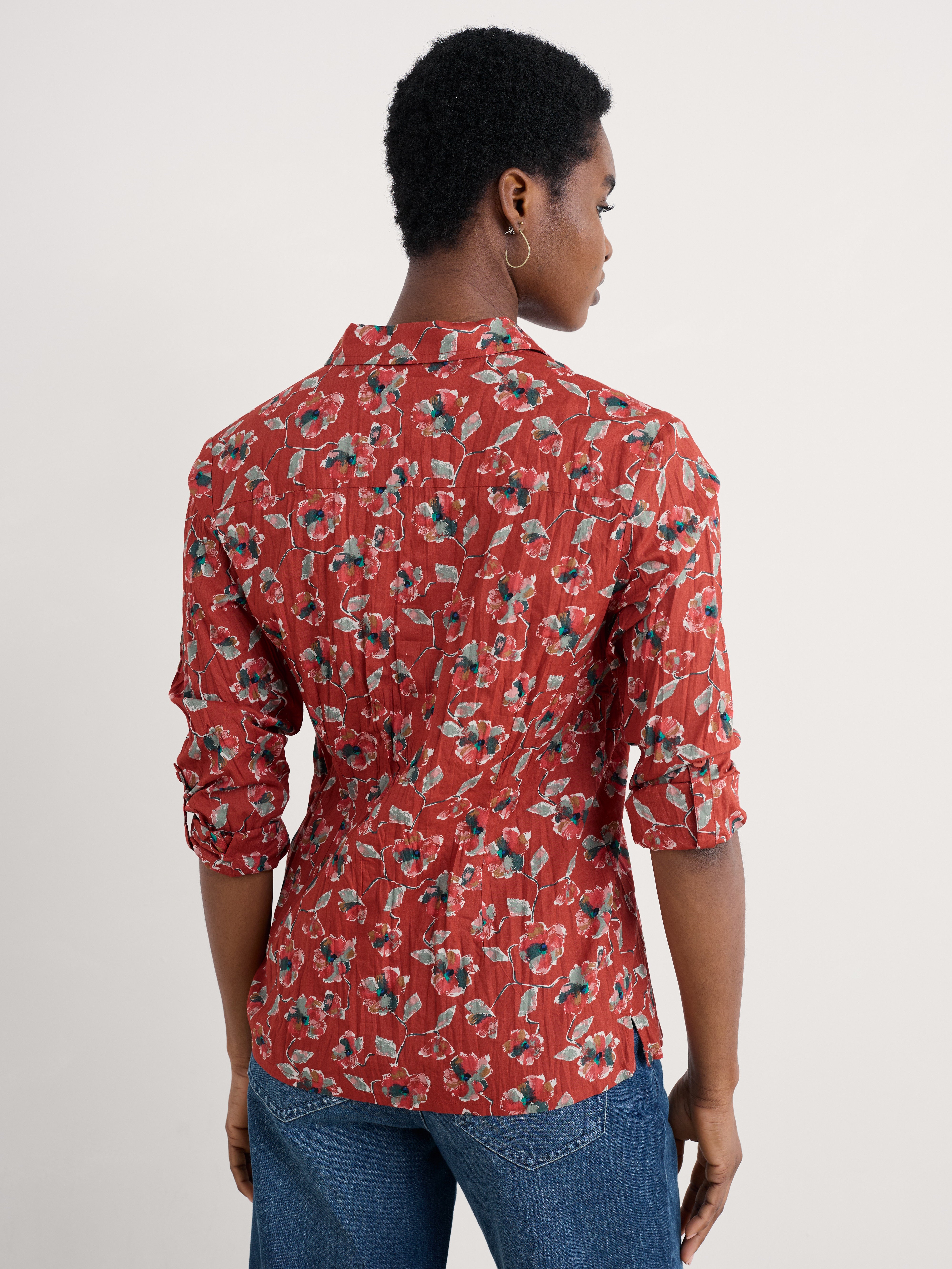 Seasalt Larissa Shirt Artist Camellia Red Sail