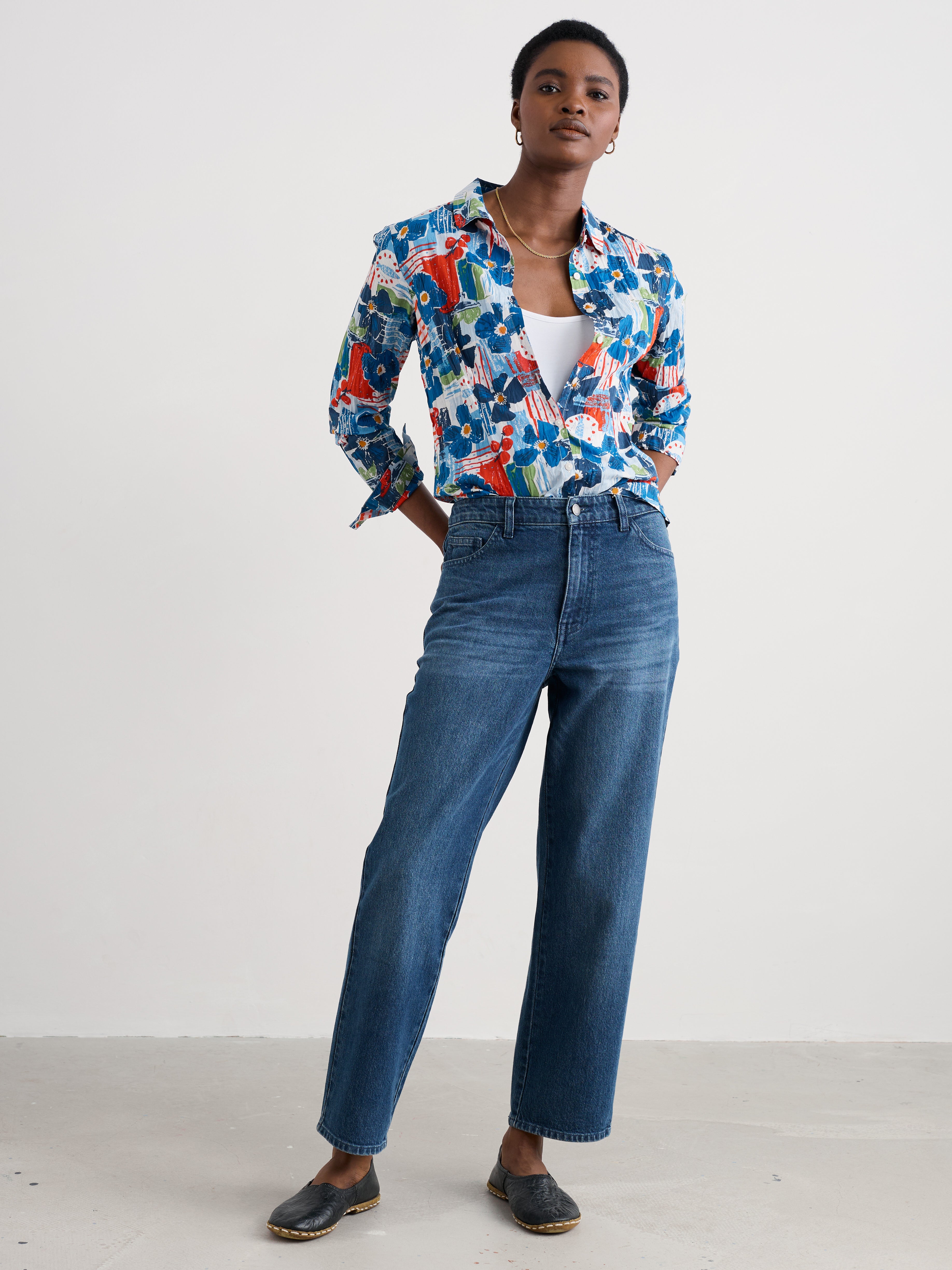 Seasalt Larissa Shirt Table Sketch Chalk