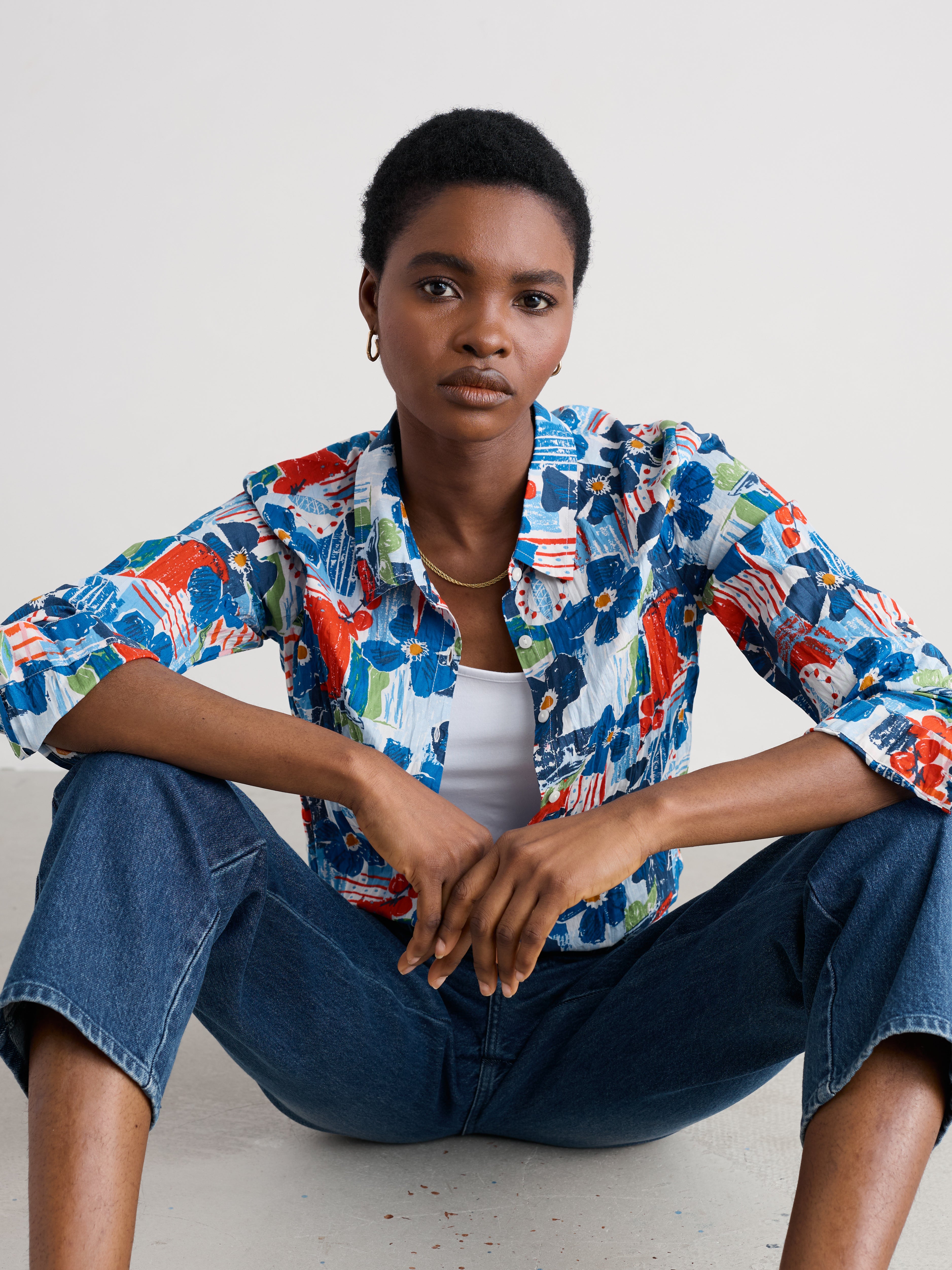 Seasalt Larissa Shirt Table Sketch Chalk