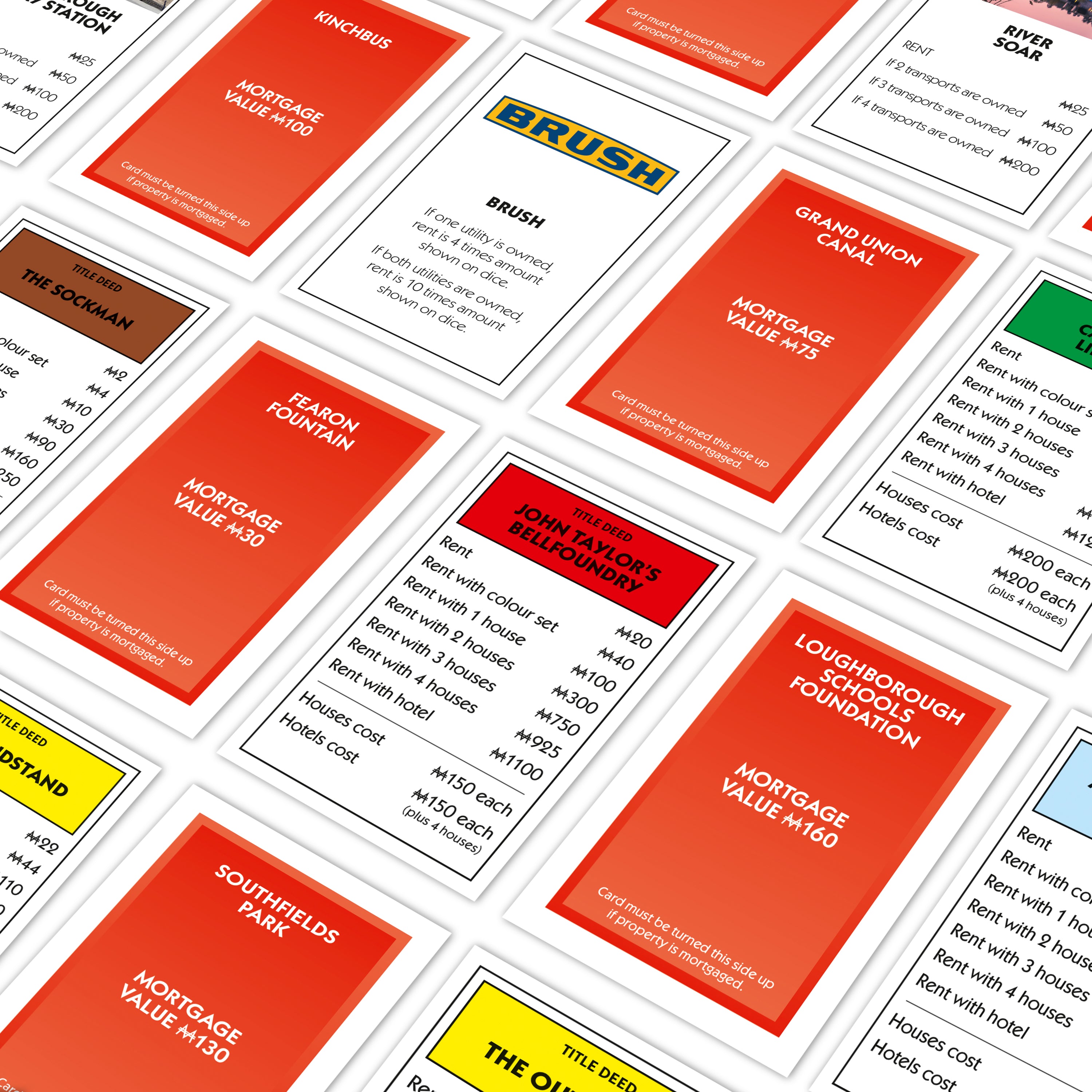 Monopoly Board Game Loughborough Edition