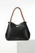 Luella Grey Adriana Woven Handle Hobo Black