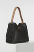 Luella Grey Adriana Woven Handle Hobo Black