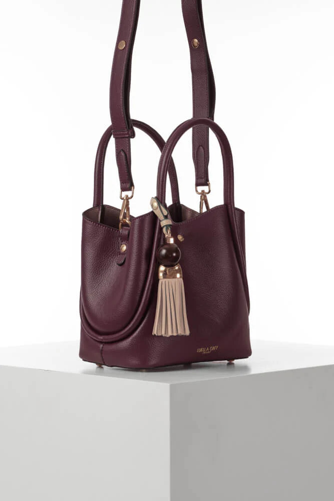 Luella Grey Flo Crossbody Bag Cherry/Mushroom