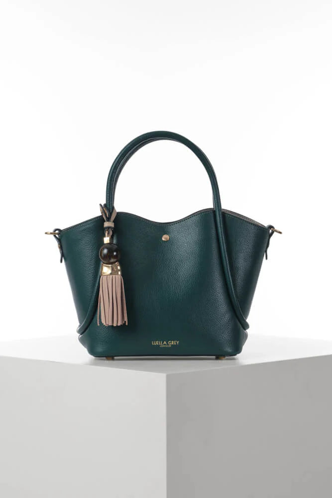 Luella Grey Flo Crossbody Bag Peacock/Mushroom