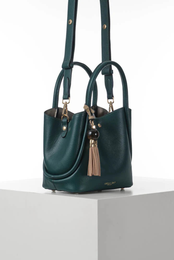 Luella Grey Flo Crossbody Bag Peacock/Mushroom