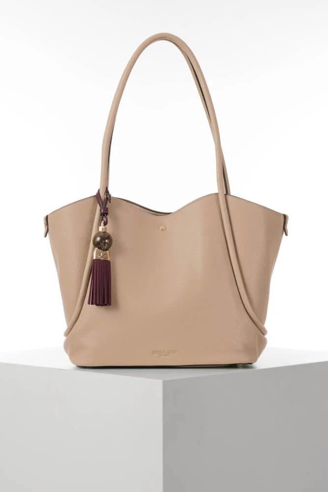 Luella Grey Floella Tote Bag Mushroom