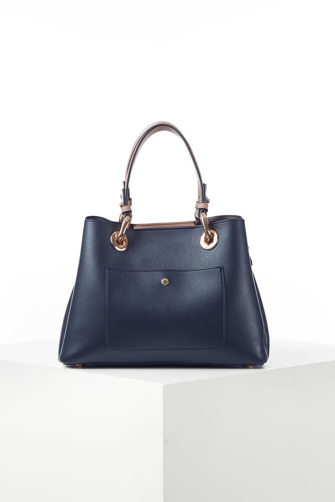 Luella Grey Gala Crossbody Tote Navy