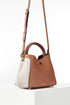 Luella Grey Kate Woven Handle Crossbody Camel