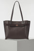 Luella Grey Oriana Laptop Tote Bag Chocolate