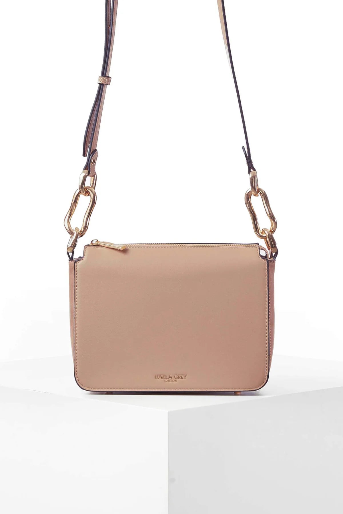 Luella Grey Margarita Zip Top Crossbody Mocha