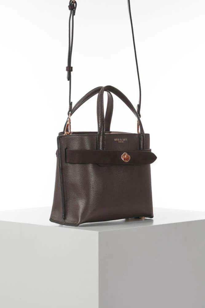 Luella Grey Oriel Crossbody Bag Chocolate