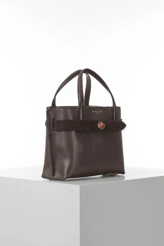 Luella Grey Oriel Crossbody Bag Chocolate