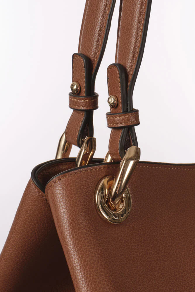 Luella Grey Sienna Hobo Tote Bag Conker